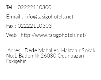 Tasigo Hotels & Resorts iletiim bilgileri